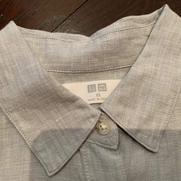 UNIQLO Ladies linen long sleeves shirt - Picture 2 of 6